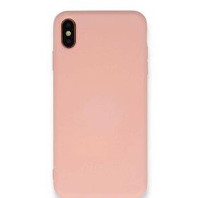 Tazador iPhone XS Nano İçi Kadife Pudra Silikon Kılıf