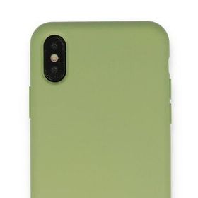 Tazador iPhone XS Nano İçi Kadife Yeşil Silikon Kılıf