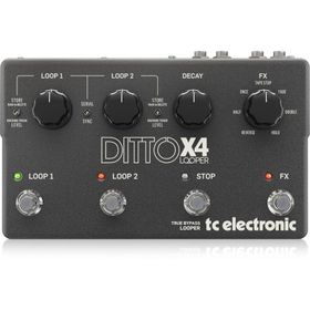 TC Electronic Ditto X4 Looper Gitar Siyah Efekt Pedalı