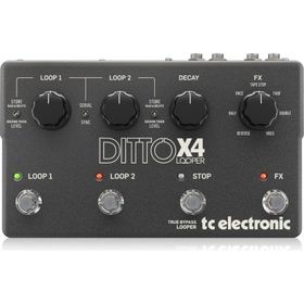 TC Electronic Ditto X4 Looper Gitar Siyah Efekt Pedalı
