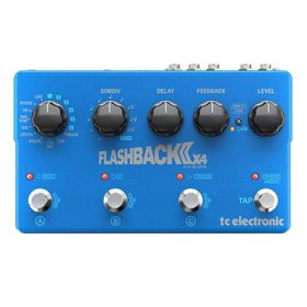 TC Electronic Flashback 2X4 Delay Mavi Efekt Pedalı