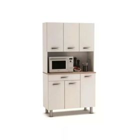Tdesigno 120 cm Beyaz Amor Çok Amaçlı Mutfak Dolabı