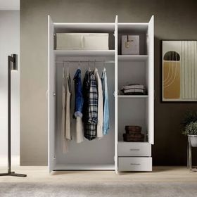 Tdesigno Ahu 20 cm 3 Kapaklı 2 Çekmeceli Gardırop