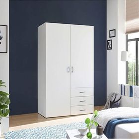 Tdesigno Akasya 100 cm 2 Kapaklı 3 Çekmeceli Gardırop