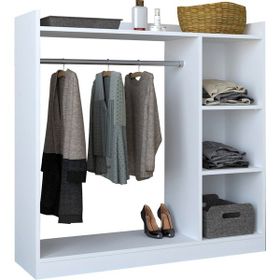 Tdesigno Ala 120 cm Beyaz Gardırop
