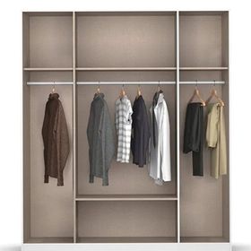 Tdesigno Alçin 180 cm 4 Kapaklı 1 Çekmeceli Gardırop