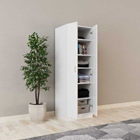 Tdesigno Altın 60 cm 2 Kapaklı Gardırop