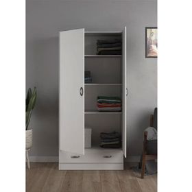 Tdesigno Aysu 80 cm 2 Kapaklı 1 Çekmeceli Gardırop