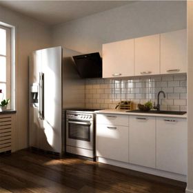 Tdesigno Eftalya 140 CM Beyaz Mutfak Dolabı