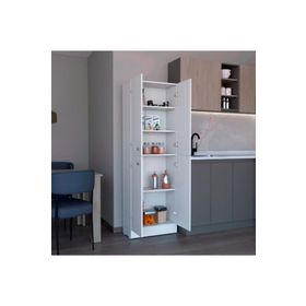 Tdesigno Feza 60 cm Çok Amaçlı 5 Raflı 4 Kapaklı Mutfak Dolabı