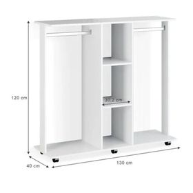 Tdesigno Funda 80 cm Beyaz Gardırop