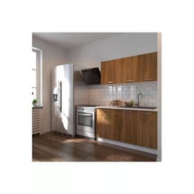 Tdesigno İnci Hazır 140 CM Ceviz Mutfak Dolabı