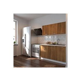 Tdesigno İnci Hazır 140 CM Ceviz Mutfak Dolabı