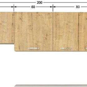 Tdesigno İpek 200 cm Safir Meşe Alt Mutfak Dolabı