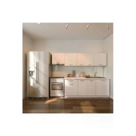 Tdesigno Nevra 260 CM Beyaz Mutfak Dolabı