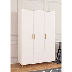 Tdesigno Sezin 120 cm Beyaz Gardırop