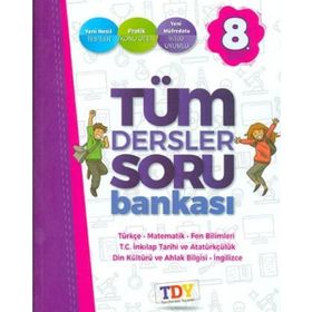 TDY 8.Sınıf Tüm Dersler Soru Bankası