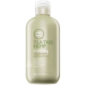 Tea Tree Oil 300 ml Hemp Onarıcı Saç Kremi Vücut Losyonu