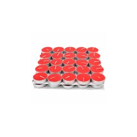 Tealight 25 Adet Kırmızı Mum