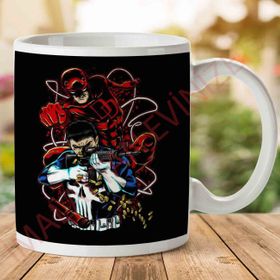 Team Up Daredevil Punisher Baskılı Kupa