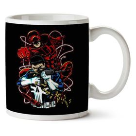 Team Up Daredevil Punisher Baskılı Kupa