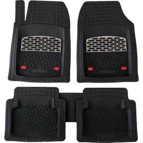 TeamCar Safir Hyundai Accent Krom Karbon Siyah Havuzlu Paspas