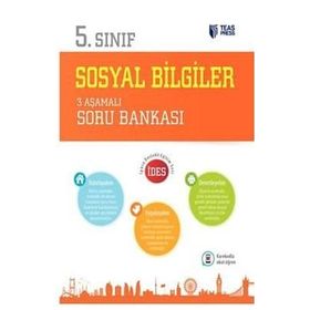 Teas Press Yayınları 5 .Sınıf Sosyal Bilgiler 3 Aşamalı Soru Bankası - Teas Press Komisyon