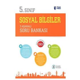 Teas Press Yayınları 5 .Sınıf Sosyal Bilgiler 3 Aşamalı Soru Bankası - Teas Press Komisyon