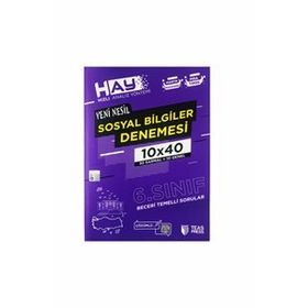 Teas Press Yayınları 6. Sınıf Sosyal Bilgiler Hay 10x40 Denemesi