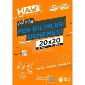Teas Press Yayınları 7. Sınıf Fen Bilimleri Hay 20x20 Denemesi