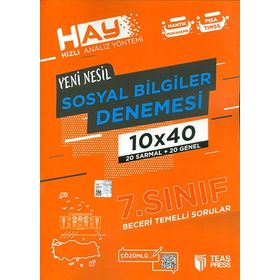 Teas Press Yayınları 7. Sınıf Sosyal Bilgiler Hay 10x40 Branş Deneme