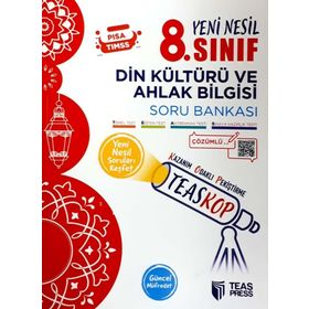 Teas Press Yayınları 8. Sınıf Din Kültürü ve Ahlak Bilgisi TeasKop Yeni Nesil Soru Bankası