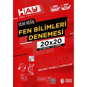 Teas Press Yayınları 8. Sınıf Fen Bilimleri Hay 20x20 Denemesi