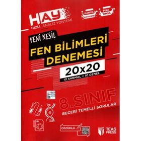 Teas Press Yayınları 8. Sınıf Fen Bilimleri Hay 20x20 Denemesi
