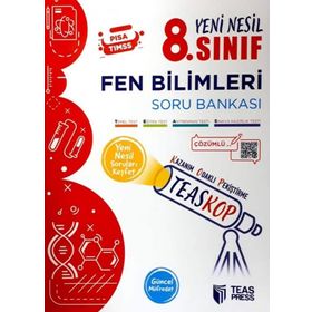 Teas Press Yayınları 8. Sınıf Fen Bilimleri TeasKop Yeni Nesil Soru Bankası