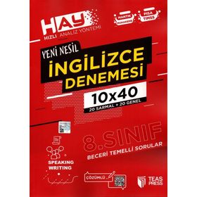 Teas Press Yayınları 8. Sınıf İngilizce Hay 10x40 Denemesi