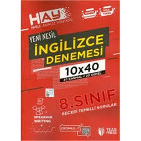 Teas Press Yayınları 8. Sınıf İngilizce Hay 10x40 Denemesi
