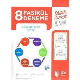 Teas Press Yayınları 8. Sınıf LGS 8 Fasikül Deneme