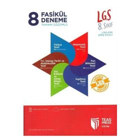 Teas Press Yayınları 8. Sınıf LGS 8 Fasikül Deneme