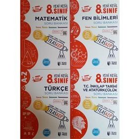 Teas Press Yayınları 8.sınıf LGS Teaskop Yeni Nesil 4'lü Soru Bankası Seti