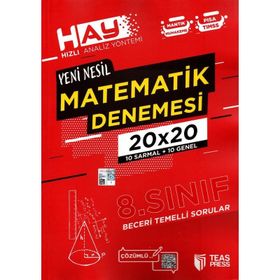 Teas Press Yayınları 8. Sınıf Matematik Hay 20x20 Denemesi