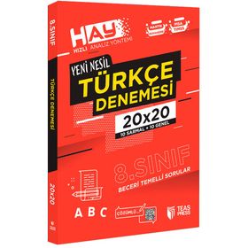 Teas Press Yayınları 8. Sınıf Türkçe Hay 20x20 Denemesi