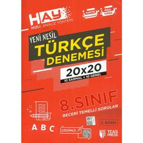 Teas Press Yayınları 8. Sınıf Türkçe Hay 20x20 Denemesi