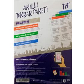 Teas Press Yayınları TYT Felsefe Akıllı Tekrar Paketleri