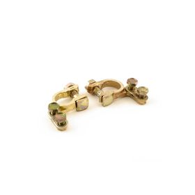 Techmaster + - 2'li Set Pirinç Gold Akü Kutup Başı