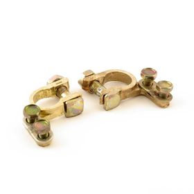 Techmaster + - 2'li Set Pirinç Gold Akü Kutup Başı