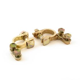 Techmaster + - 2'li Set Pirinç Gold Akü Kutup Başı