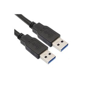 Techmaster 30 cm 2 Ucu USB 3.0 2 Ucu Erkek Kablo Hızlı Veri Aktarımı