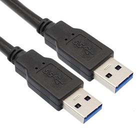 Techmaster 30 cm 2 Ucu USB 3.0 2 Ucu Erkek Kablo Hızlı Veri Aktarımı