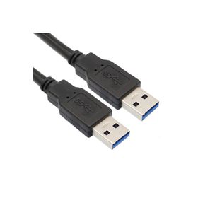 Techmaster 30 cm 2 Ucu USB 3.0 2 Ucu Erkek Kablo Hızlı Veri Aktarımı